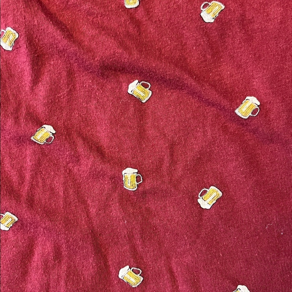 Beer T-shirt MEDIUM Burgundy